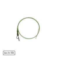 Fluorocarbon Core Leader with Full Metal Lead Clip trans/ greent