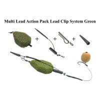 Poseidon Angelsport Multi Lead Action Pack Lead Clip System Green 227g/ 8oz 